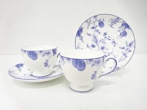 WEDGWOOD　ウェッジウッド　ブループラム　カップ＆ソーサー　ペア　洋食器